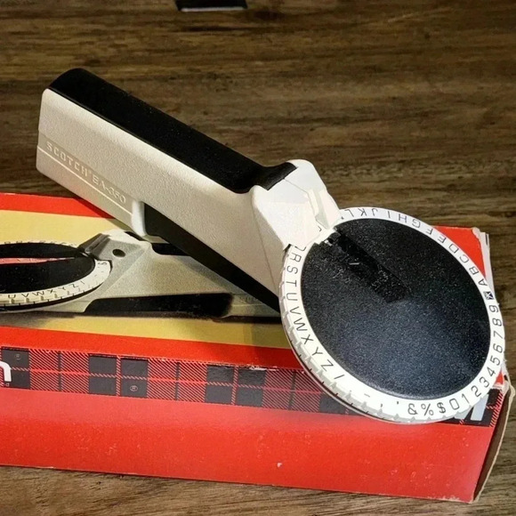 Vtg SCOTCH 3M ea-350 labeled label gun original box - Picture 3 of 12